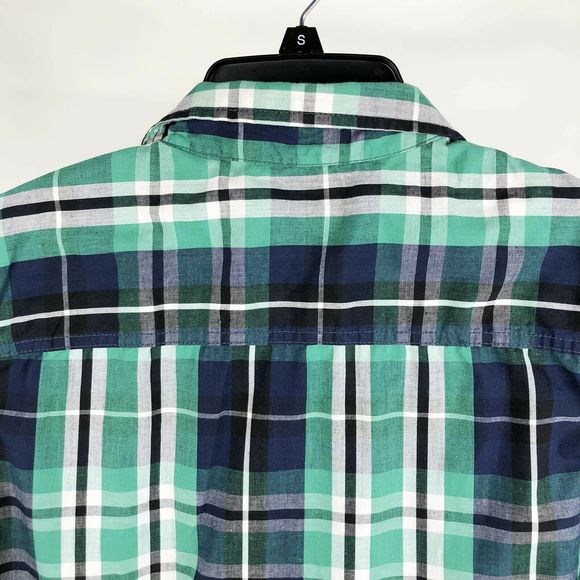 Carbon Classic Fit Mens Shirt Green Size S - Picture 6 of 8